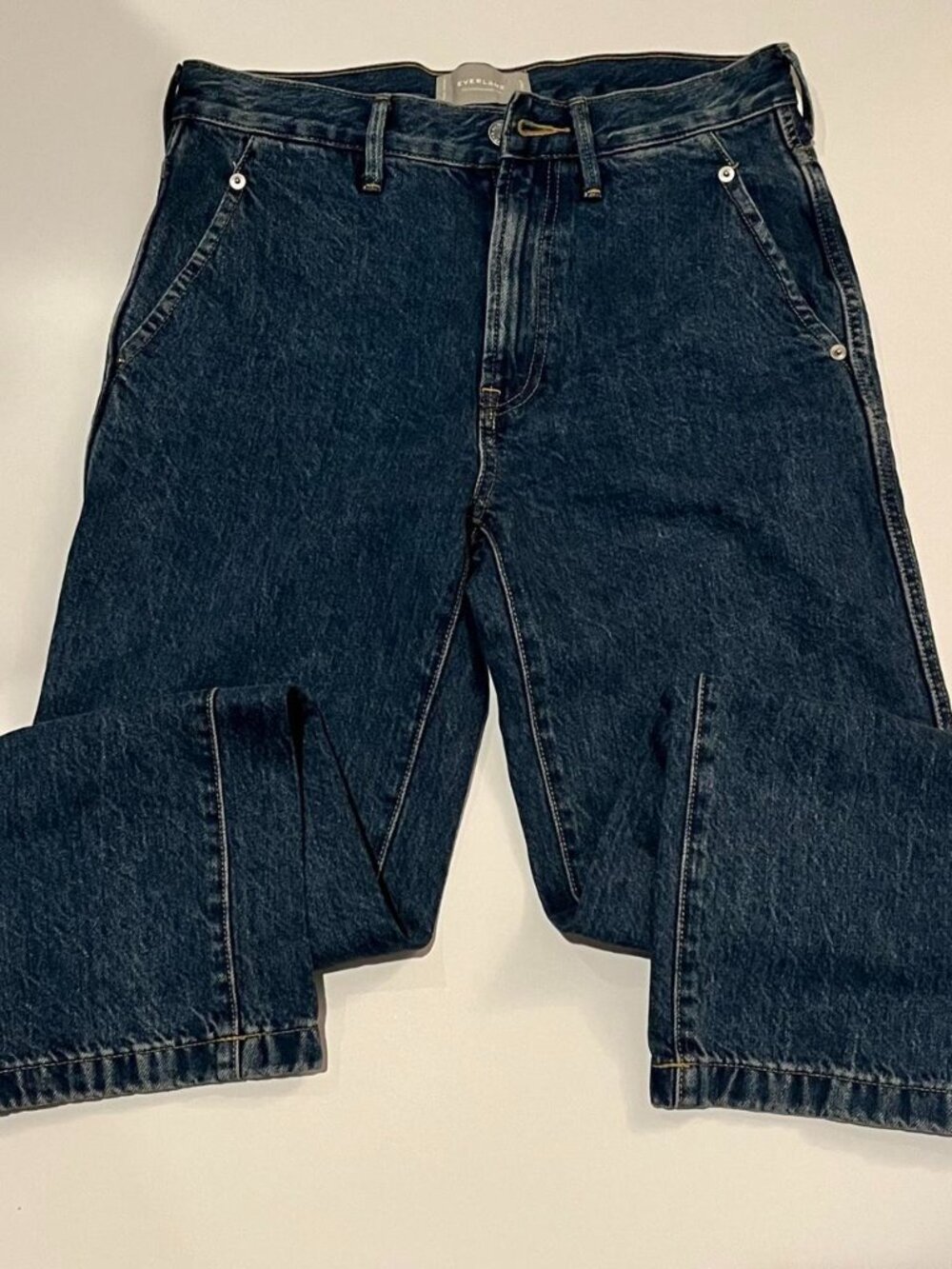 Everlane The Cinch Back Utility Straight Leg Jeans 25 Indigo
